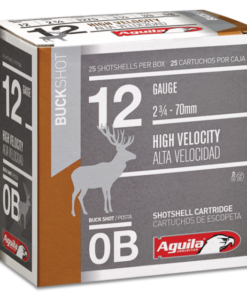 Aguila Field High Velocity 12 GA 0 Buck 25-Rounds 2.75″