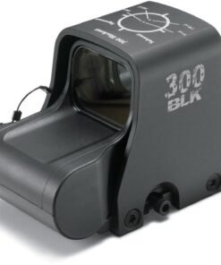 EOTech XPS2-300 Blackout/Whisper Holographic Weapon Sight 68 MOA Circle with (2) 1 MOA Dots Matte CR123 Battery