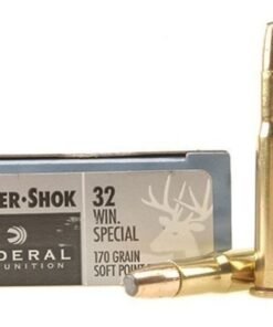 Federal Power-Shok Ammunition 32 Winchester Special 170 Grain Soft Point Flat Nose Box of 20